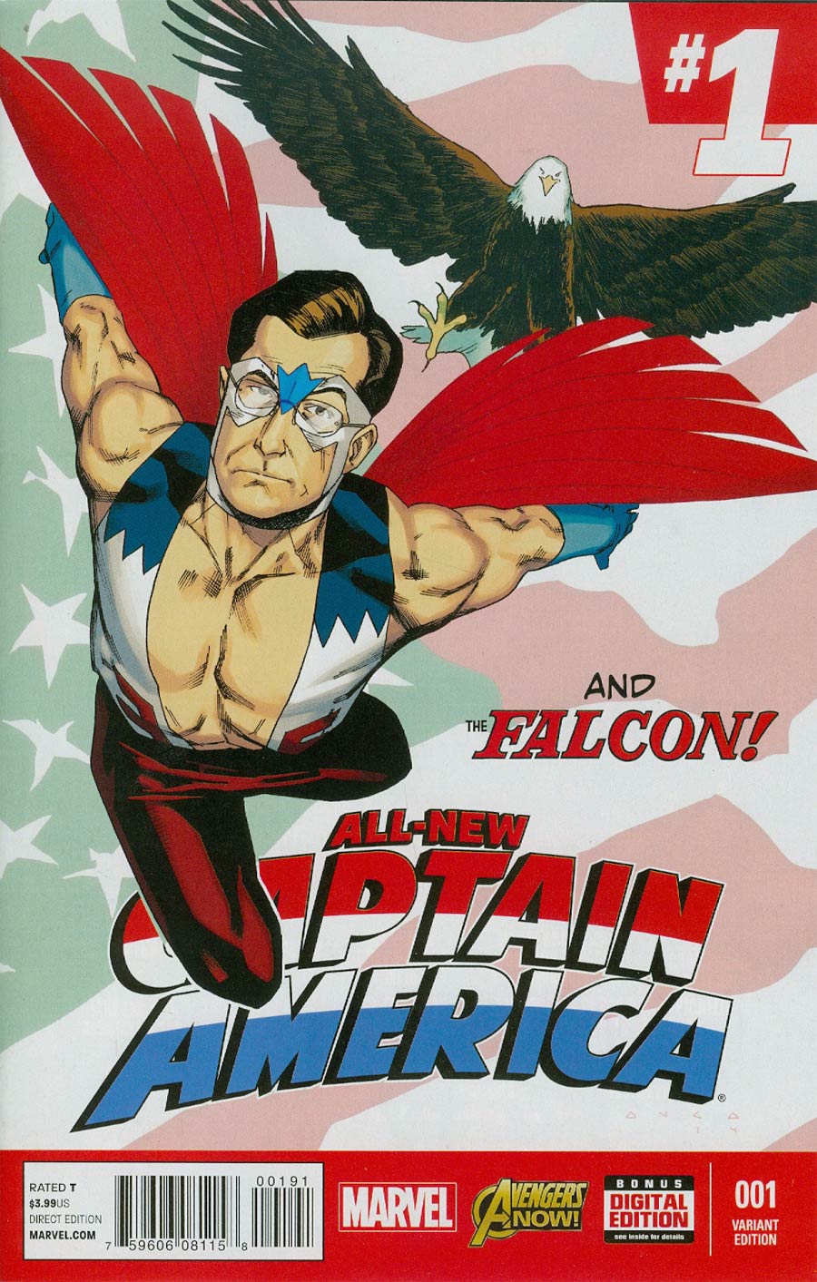 All-New Captain America #1 Cover E Incentive Kris Anka Variant Cover