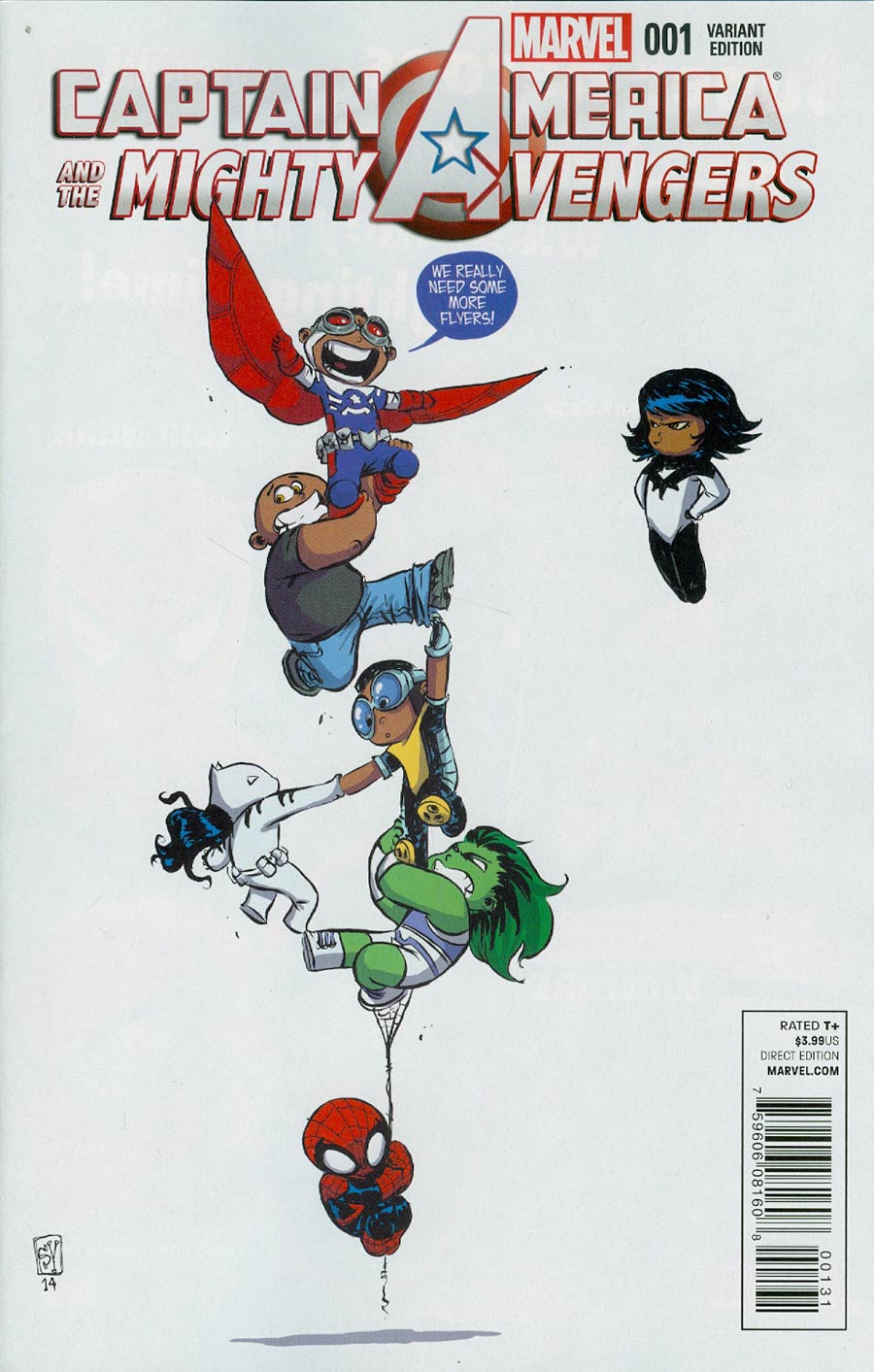 Captain America And The Mighty Avengers #1 Cover B Variant Skottie Young Baby Cover (AXIS Tie-In)