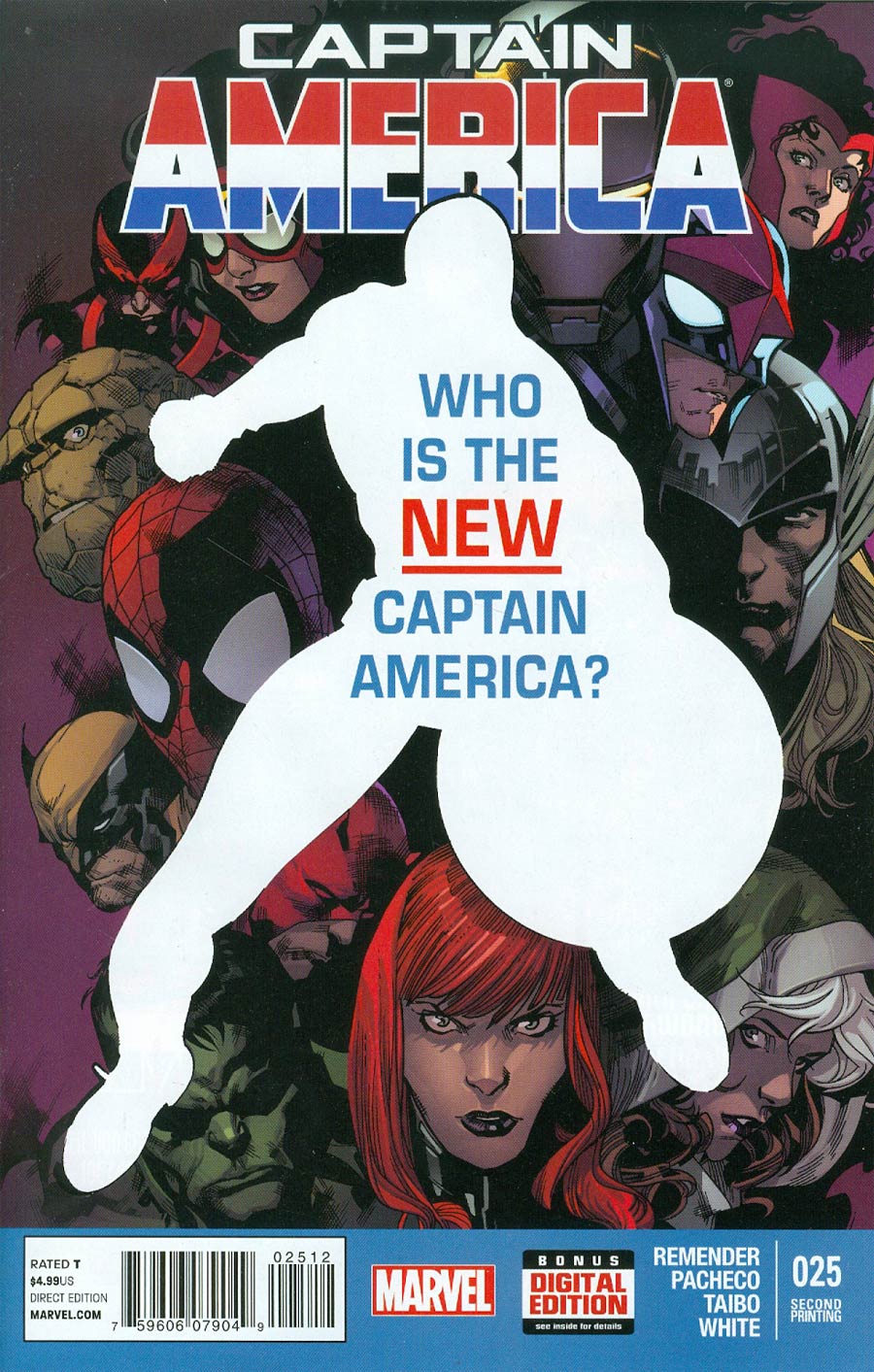 Captain America Vol 7 #25 Cover G 2nd Ptg Stuart Immonen Variant Cover