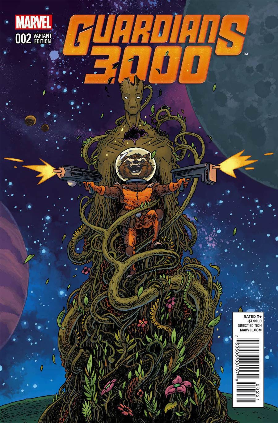 Guardians 3000 #2 Cover B Variant Rocket Raccoon & Groot Cover