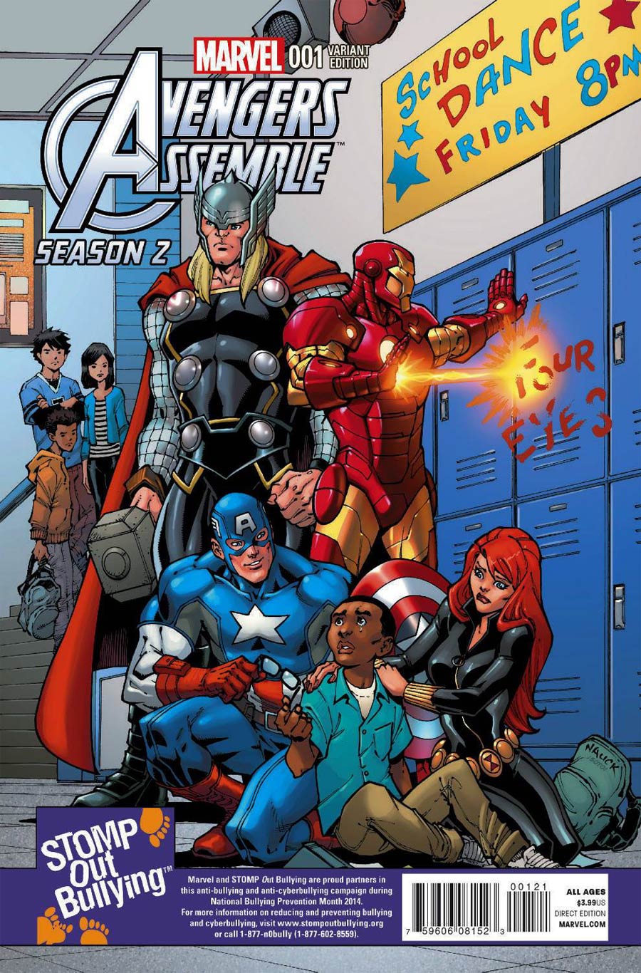 Marvel Universe Avengers Assemble Season 2 #1 Cover B Incentive Stomp Out Bullying Variant Cover