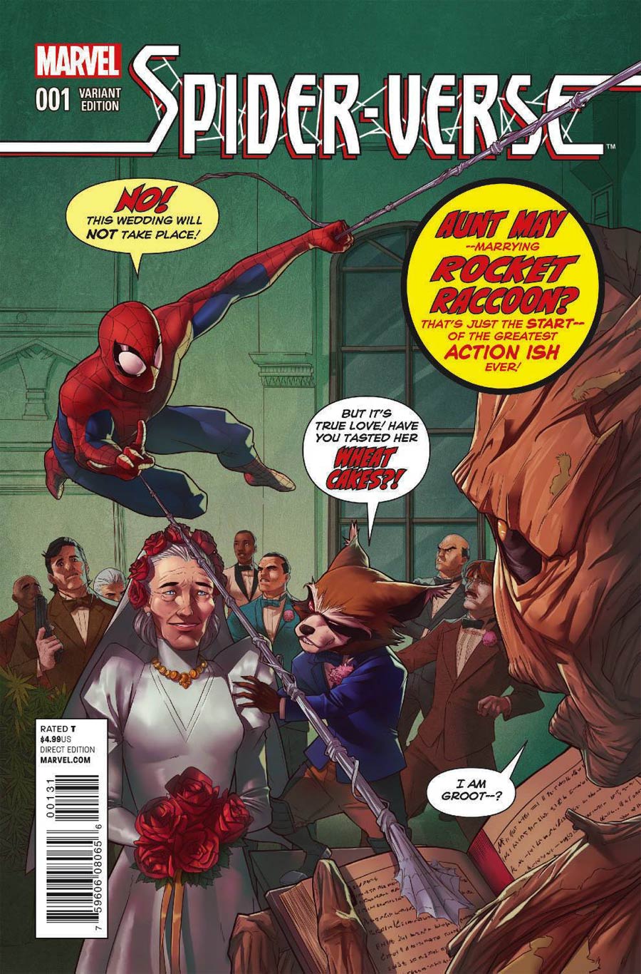 Spider-Verse #1 Cover B Variant Rocket Raccoon & Groot Cover