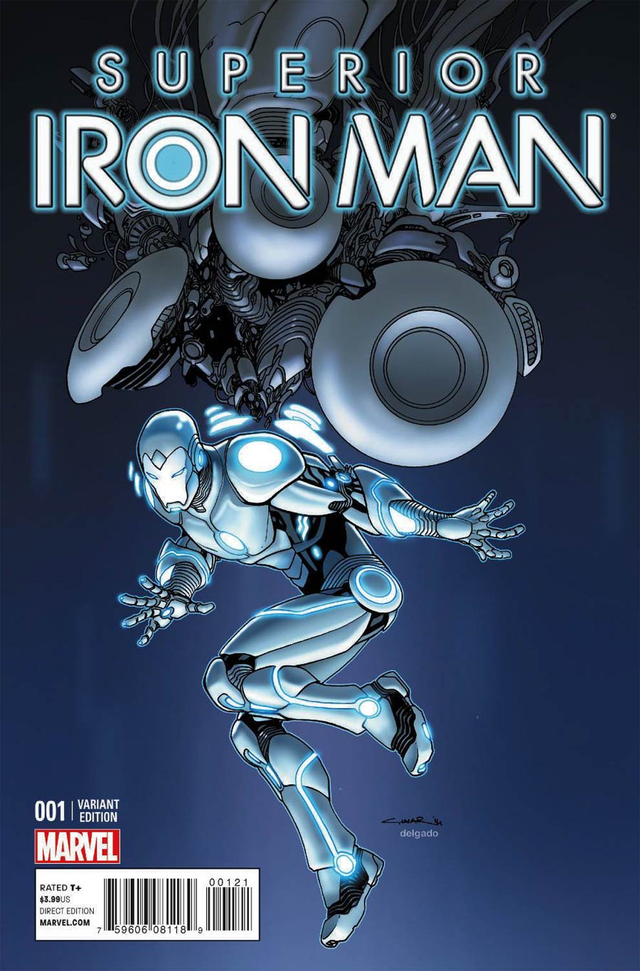 Superior Iron Man #1 Cover E Incentive Yildiray Cinar Design Variant Cover (AXIS Tie-In)