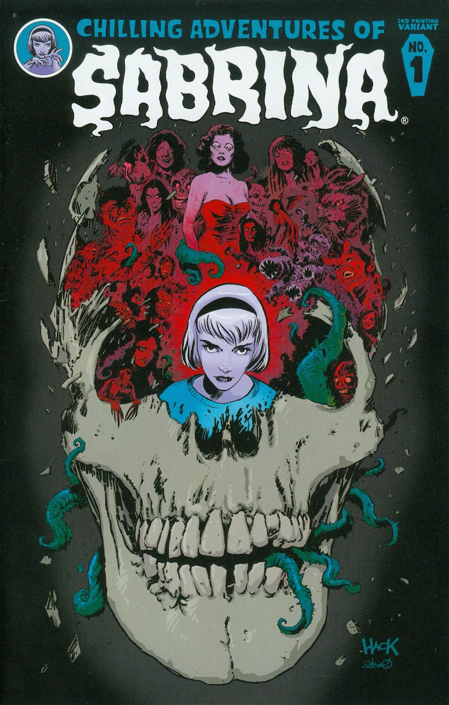 Chilling Adventures Of Sabrina #1 Cover D 2nd Ptg Robert Hack Variant Cover