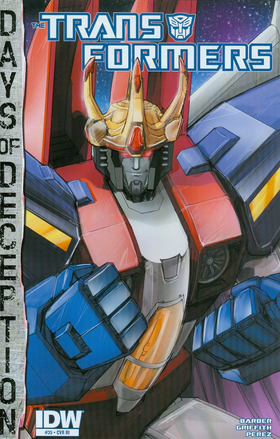 Transformers Vol 3 #35 Cover C Incentive Andrew Griffith 30th Anniversary Variant Cover (Days Of Deception Tie-In)