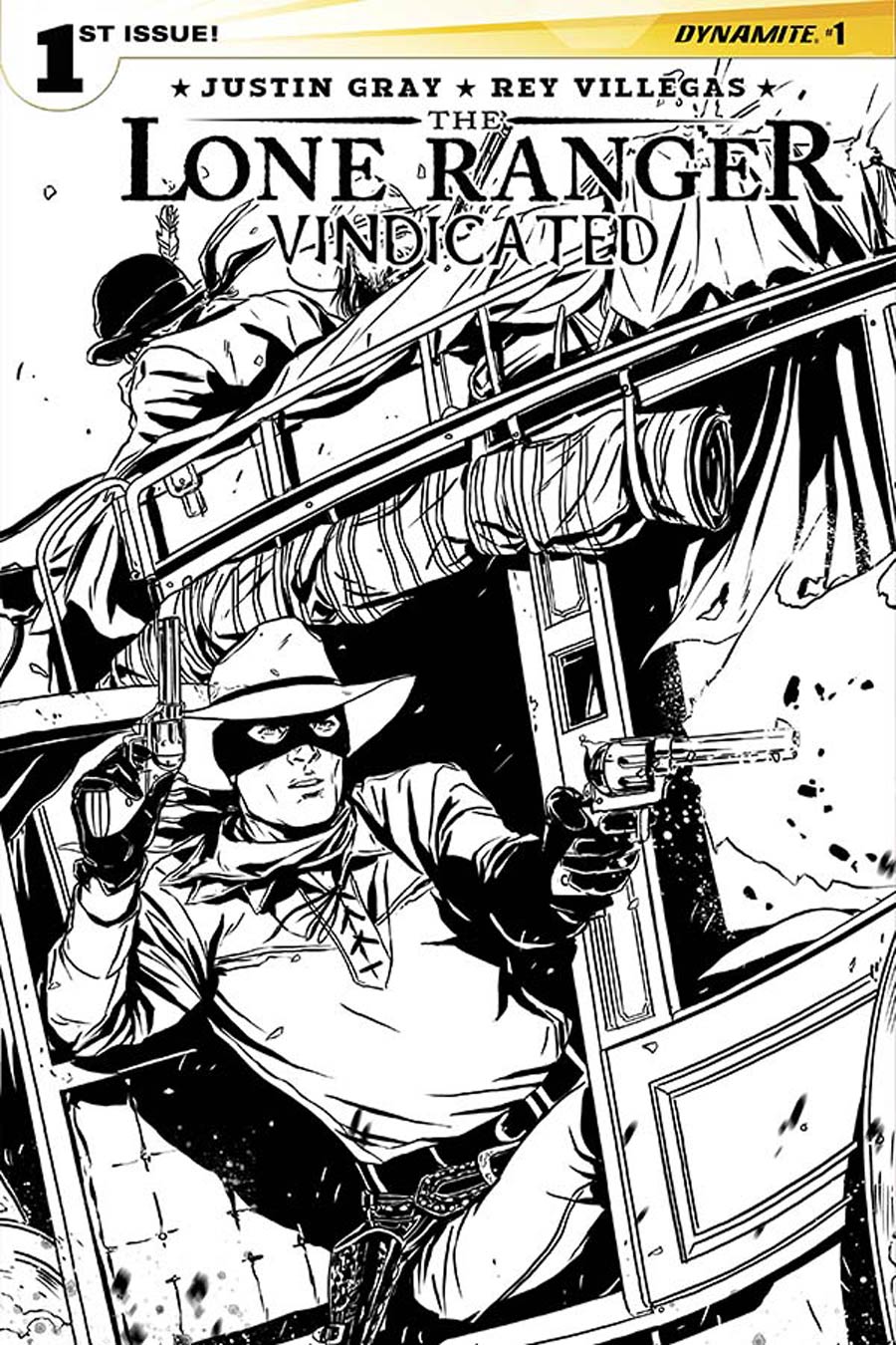 Lone Ranger Vindicated #1 Cover C Incentive Marc Laming Black & White Cover