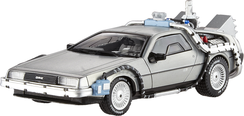 Hot Wheels Elite Back To The Future Time Machine With Mr Fusion 1/18 Scale Die-Cast