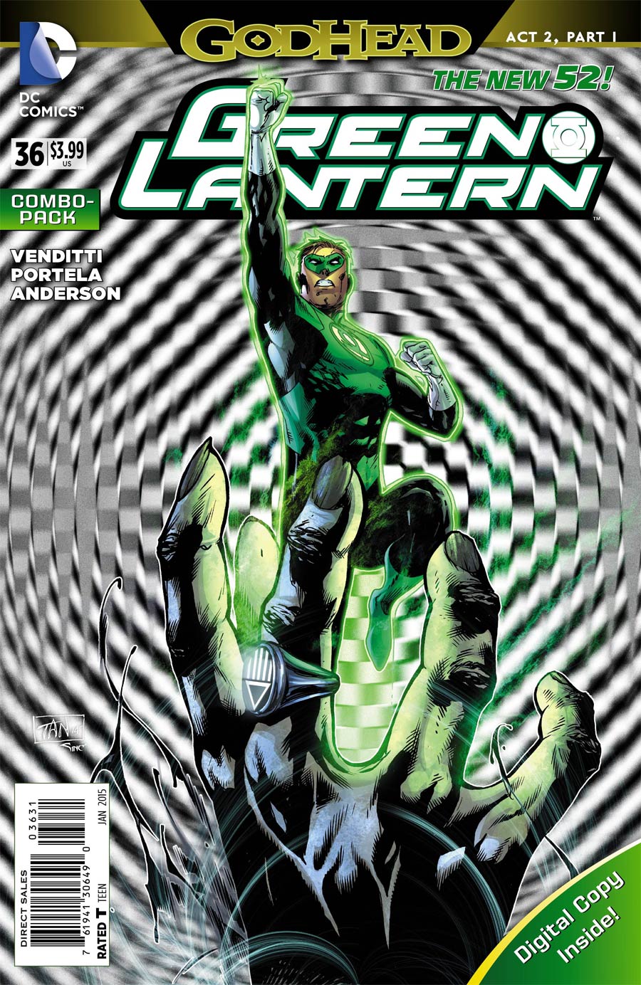 Green Lantern Vol 5 #36 Cover D Combo Pack Without Polybag (Godhead Act 2 Part 1)