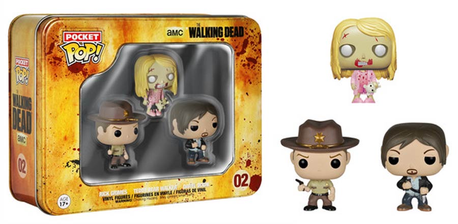 Pocket Pop Tins 02 The Walking Dead Vinyl Figure Pocket Set