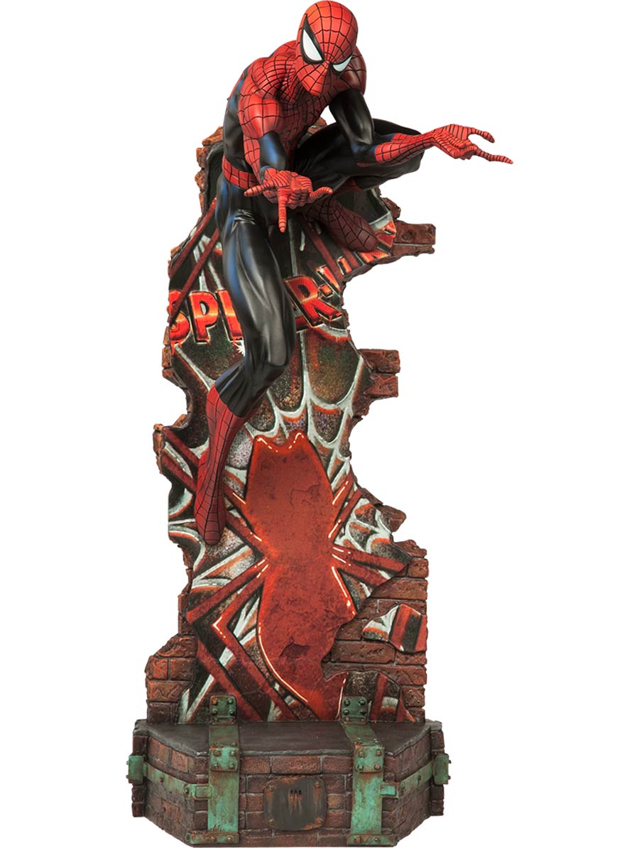 Spider-Man Spider-Man Classic By J Scott Campbell Polystone Statue