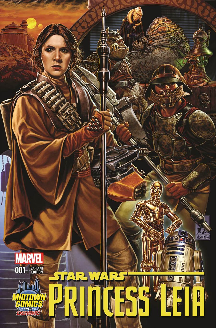 Princess Leia #1 Cover B Midtown Exclusive Mark Brooks Connecting Color Variant Cover (Part 3 of 3)