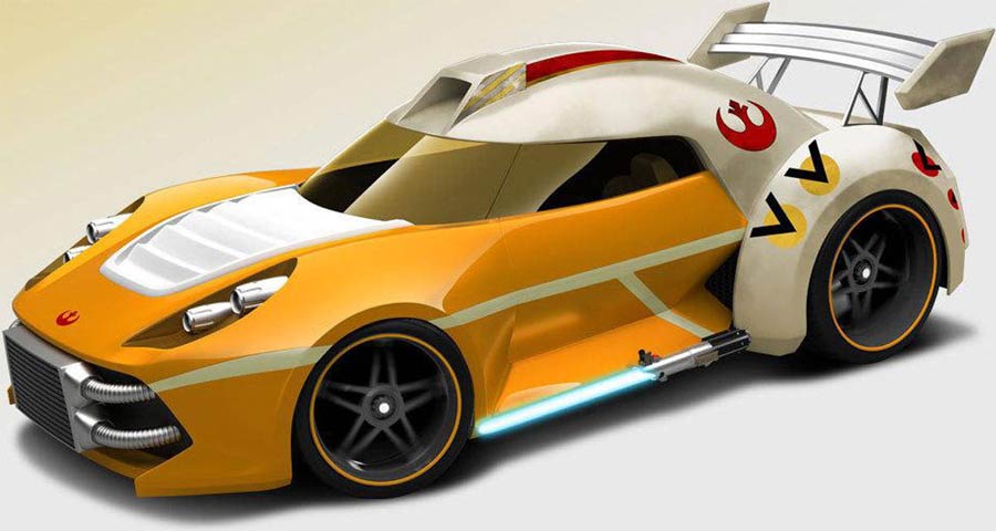 Hot Wheels Star Wars 1/64 Scale Die-Cast Car - Luke Skywalker