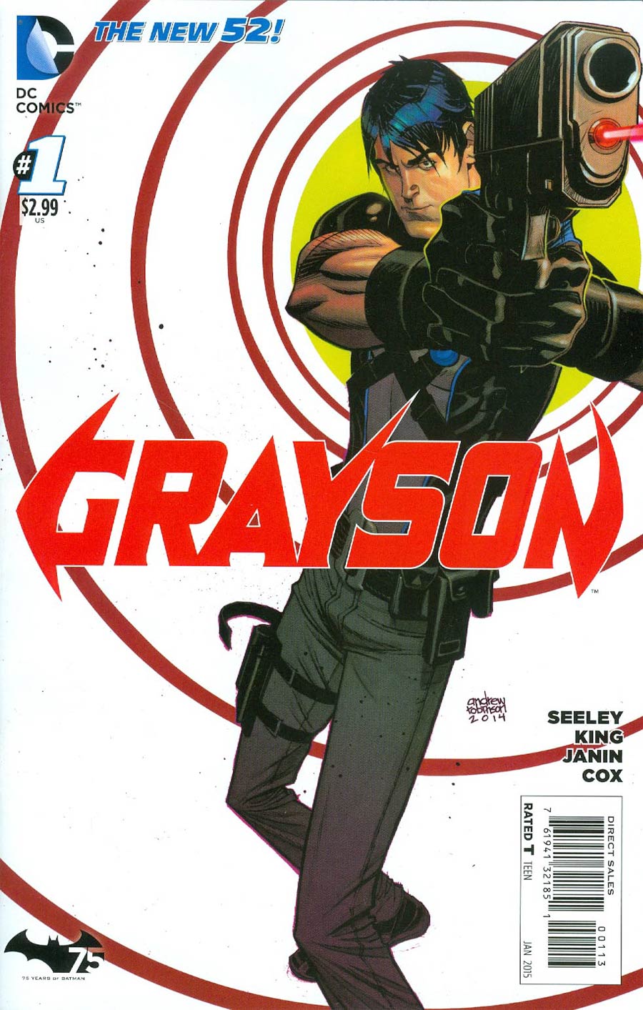 Grayson #1 Cover F 3rd Ptg Andrew Robinson Variant Cover