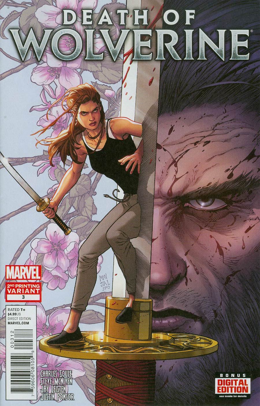 Death Of Wolverine #3 Cover E 2nd Ptg Steve McNiven Variant Cover
