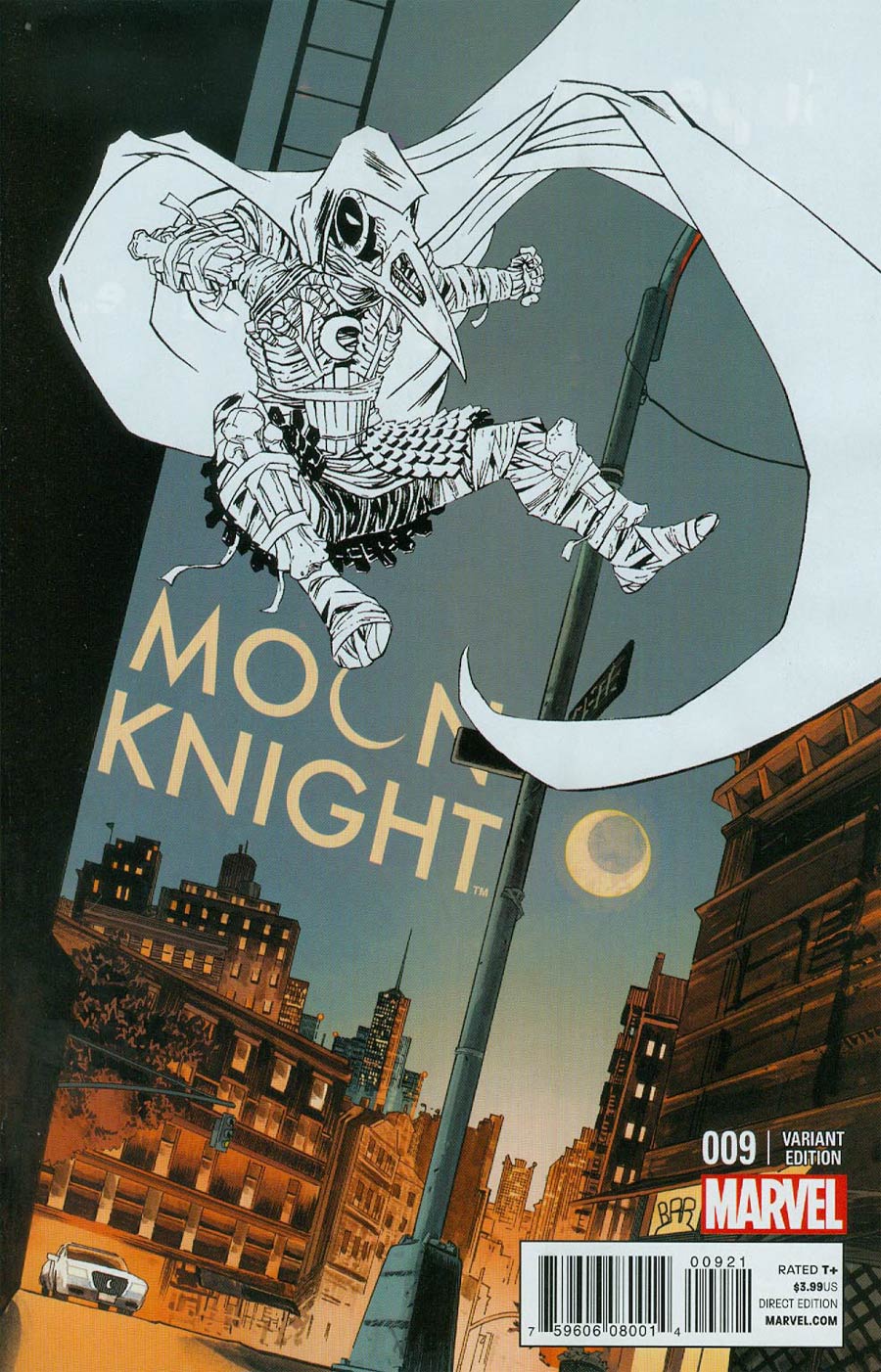 Moon Knight Vol 7 #9 Cover B Incentive Declan Shalvey Variant Cover