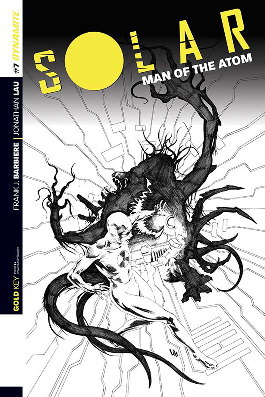 Solar Man Of The Atom Vol 2 #7 Cover D Incentive Jonathan Lau Black & White Cover