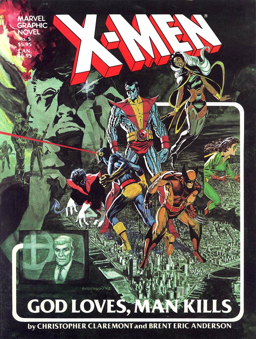 Marvel Graphic Novel #5 X-Men God Loves Man Kills Cover E 5th Ptg