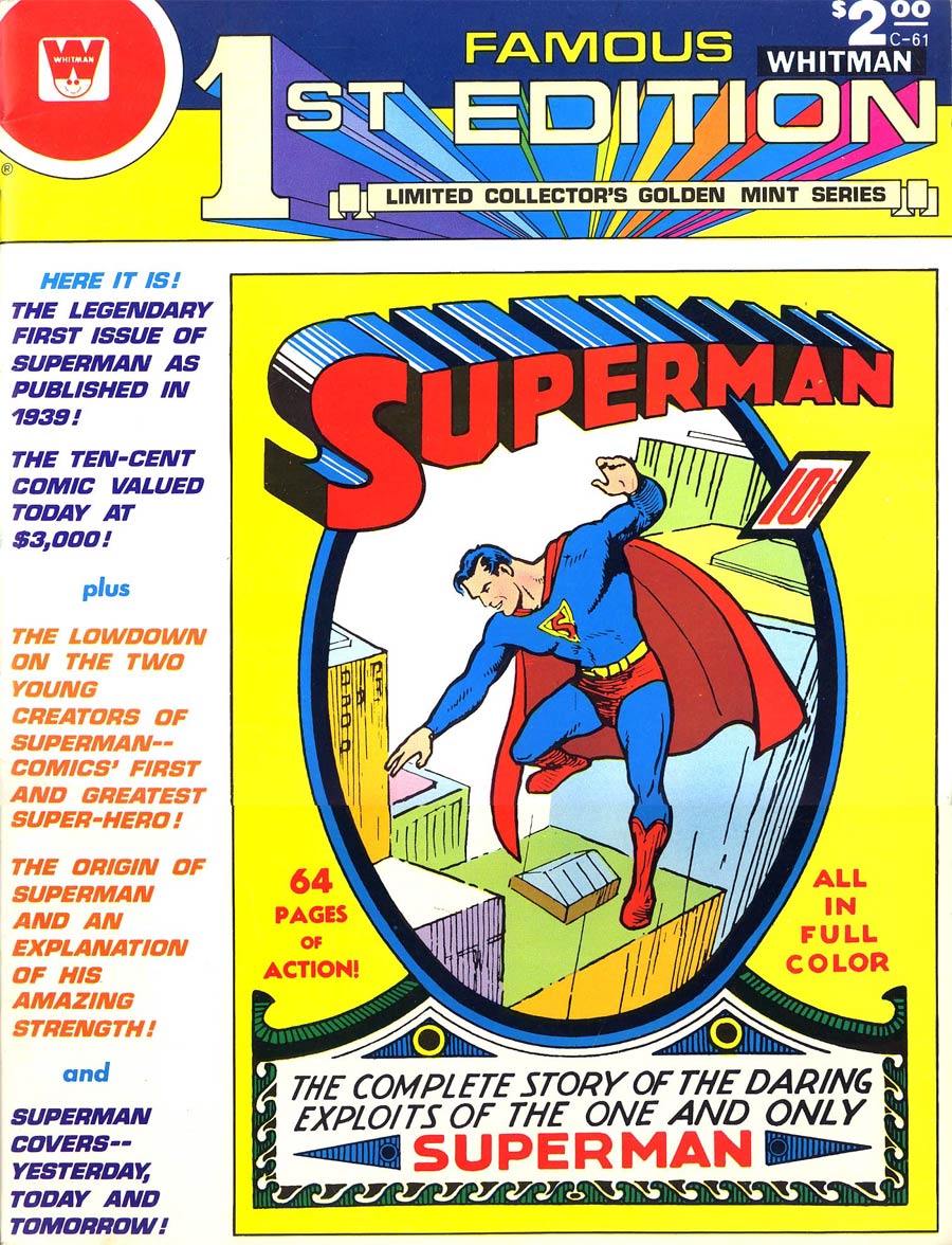 Famous First Edition C-61 Superman #1 Whitman Variant