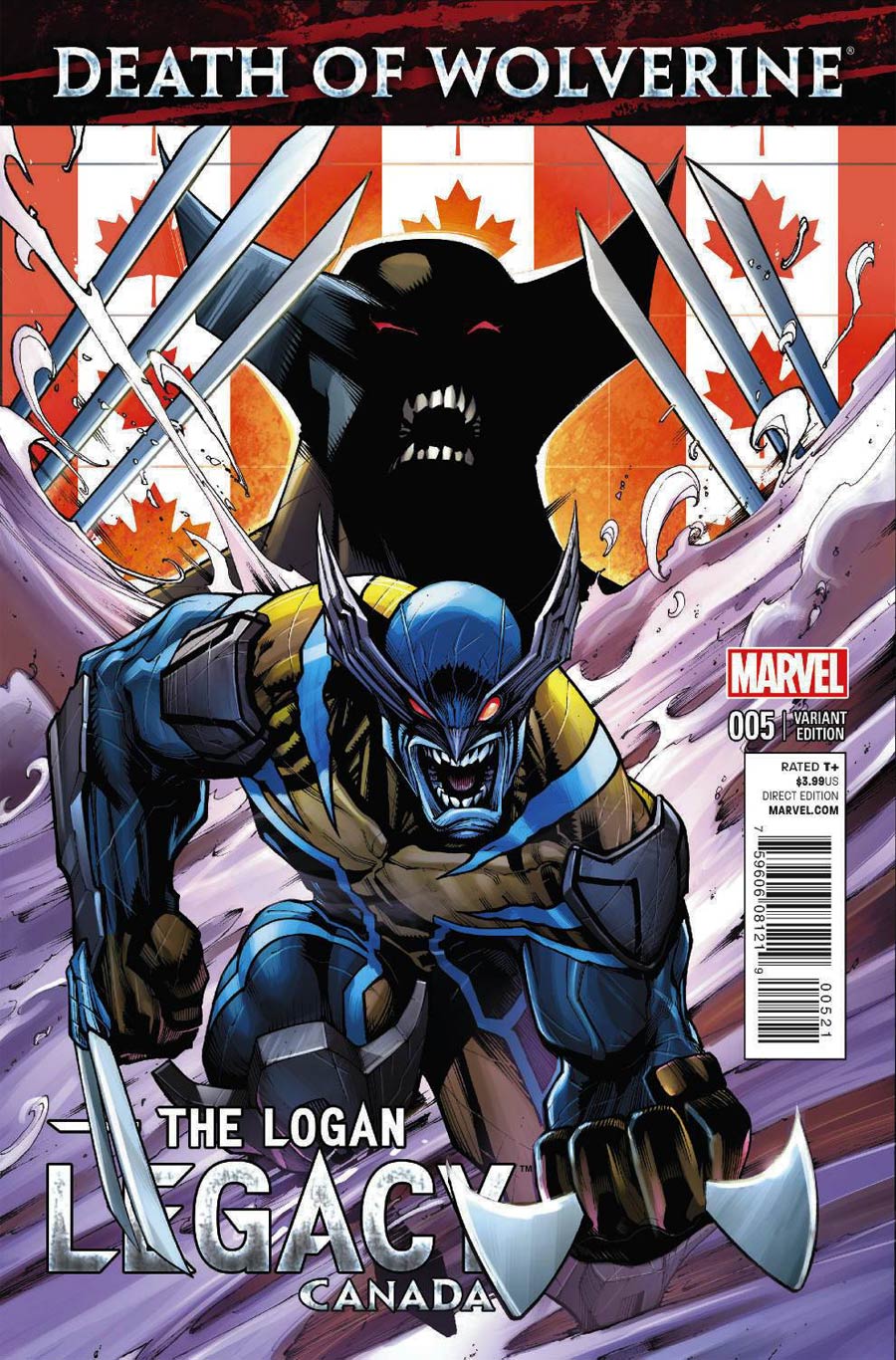 Death Of Wolverine Logan Legacy #5 Cover B Variant Canada Cover