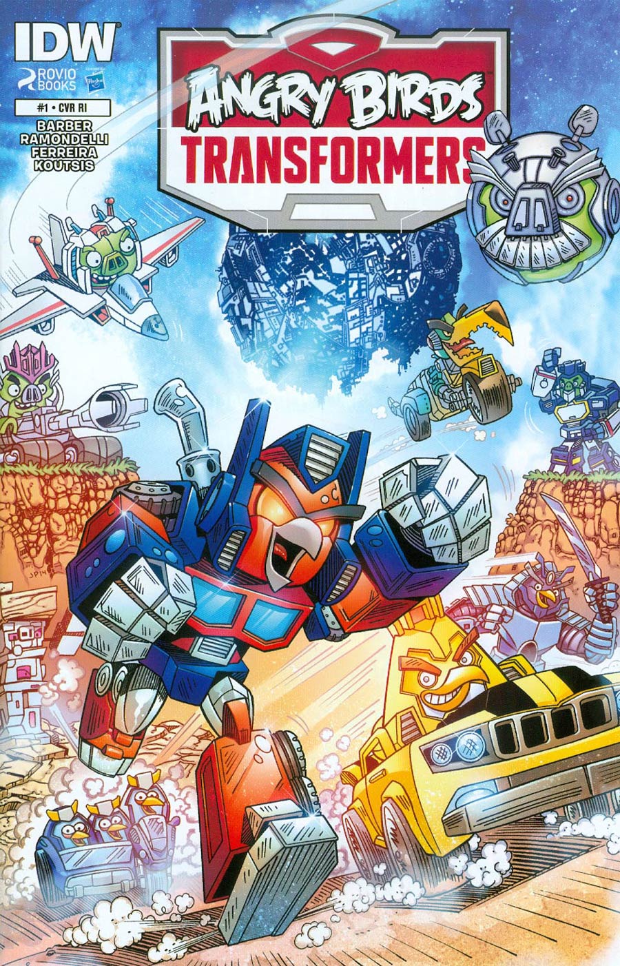 Angry Birds Transformers #1 Cover C Incentive Jorge Pacheco Variant Cover