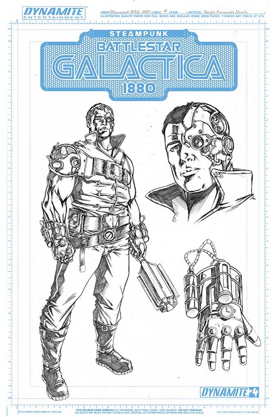 Steampunk Battlestar Galactica 1880 #4 Cover B Incentive Boomer Concept Art Variant Cover