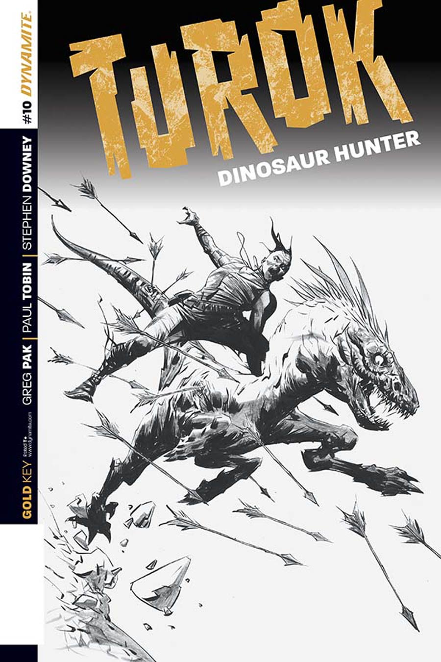 Turok Dinosaur Hunter Vol 2 #10 Cover D Incentive Jae Lee Black & White Cover
