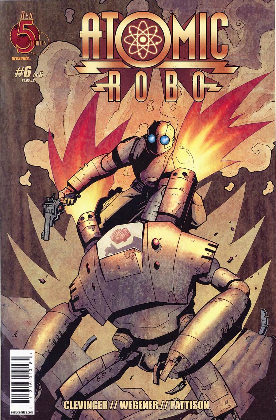 Atomic Robo #6 Cover B 2nd Ptg