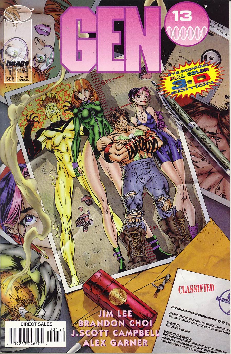 Gen 13 #1 Cover F 3-D Edition Without Glasses