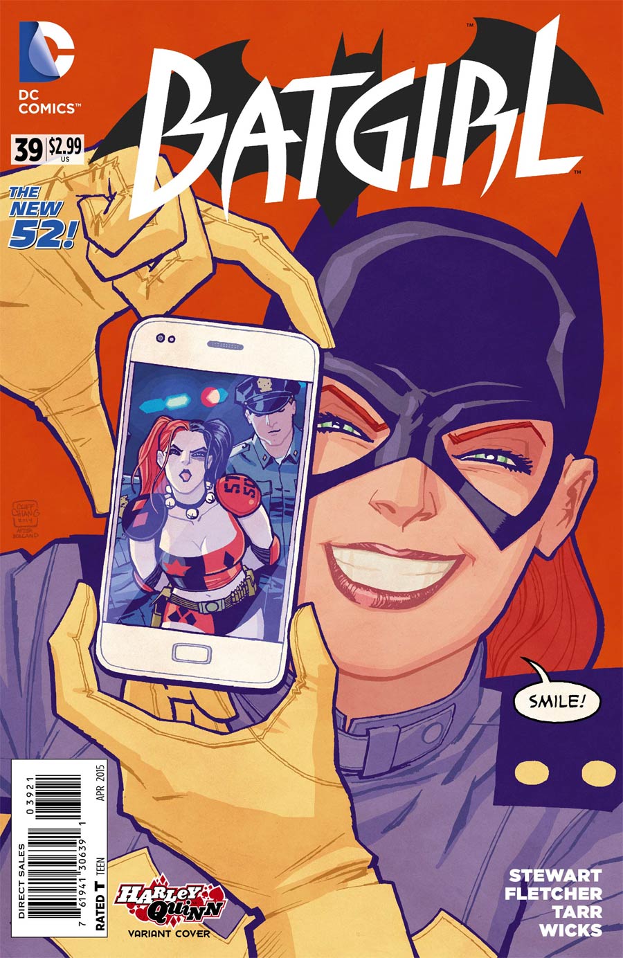 Batgirl Vol 4 #39 Cover B Variant Cliff Chiang Harley Quinn Cover