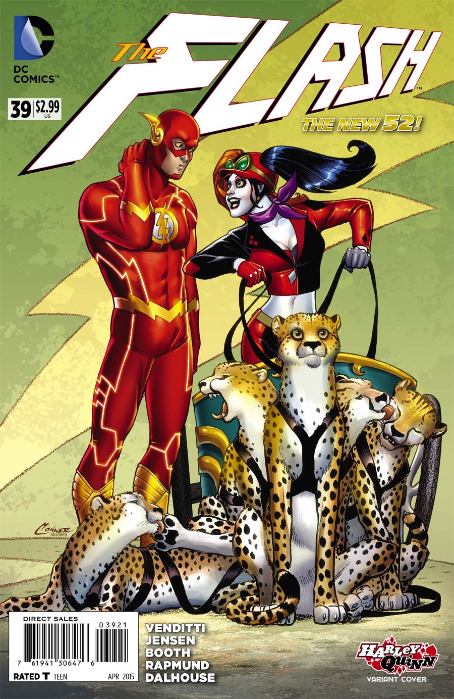 Flash Vol 4 #39 Cover B Variant Amanda Conner Harley Quinn Cover