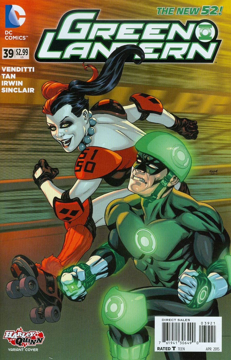 Green Lantern Vol 5 #39 Cover B Variant Mike McKone Harley Quinn Cover