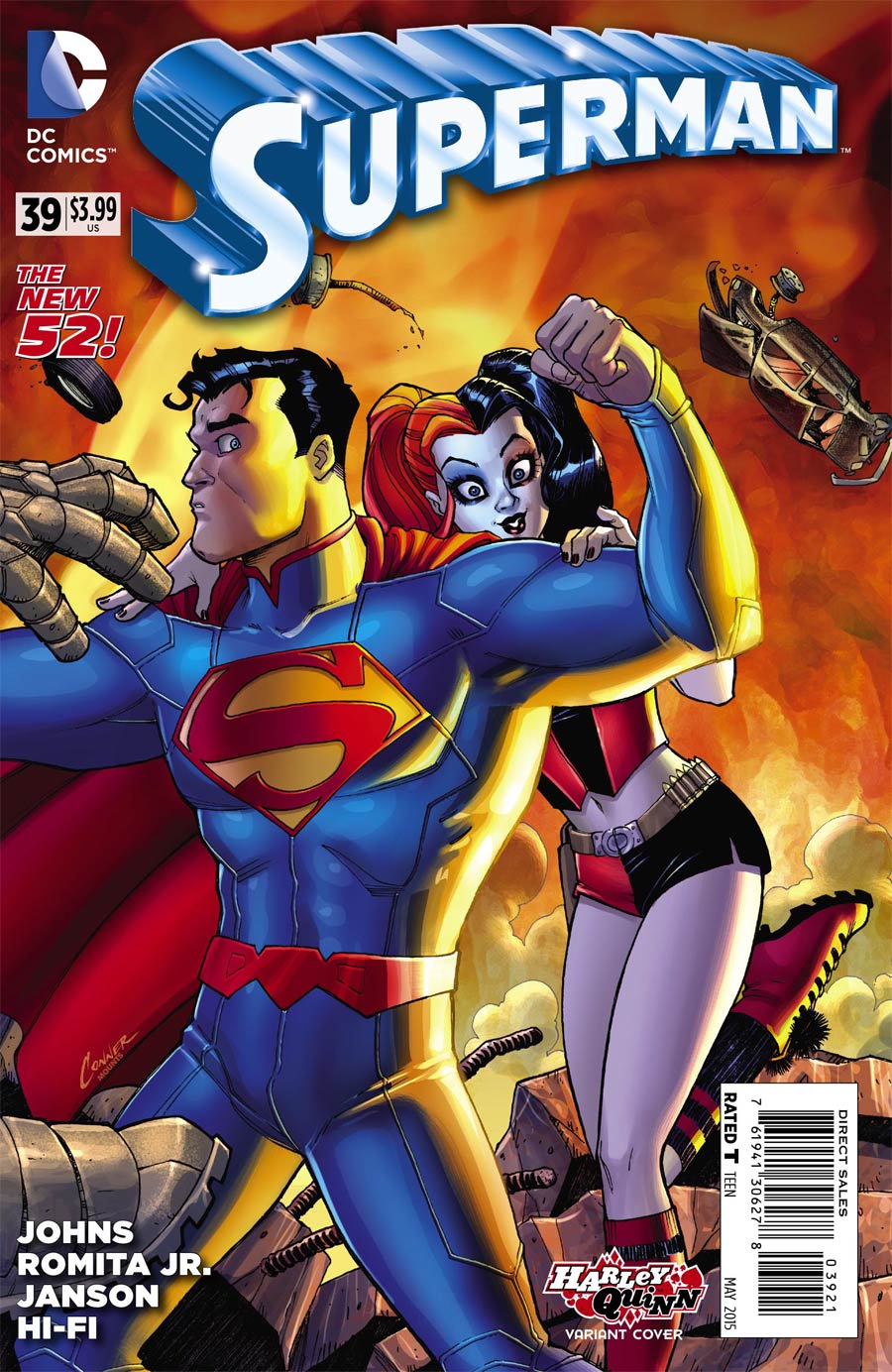 Superman Vol 4 #39 Cover B Variant Amanda Conner Harley Quinn Cover