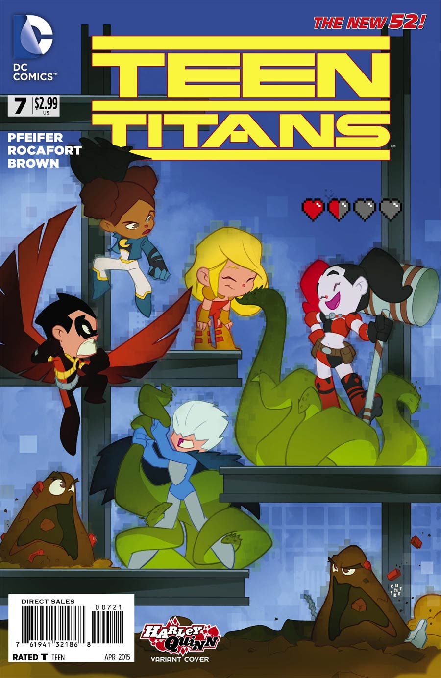 Teen Titans Vol 5 #7 Cover B Variant Sean Cheeks Galloway Harley Quinn Cover