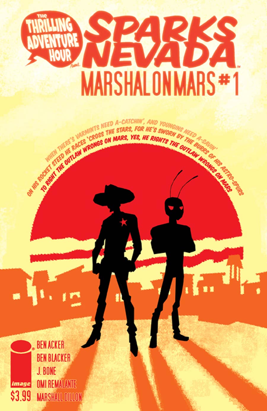 Thrilling Adventure Hour Presents Sparks Nevada Marshal On Mars #1 Cover A J Bone