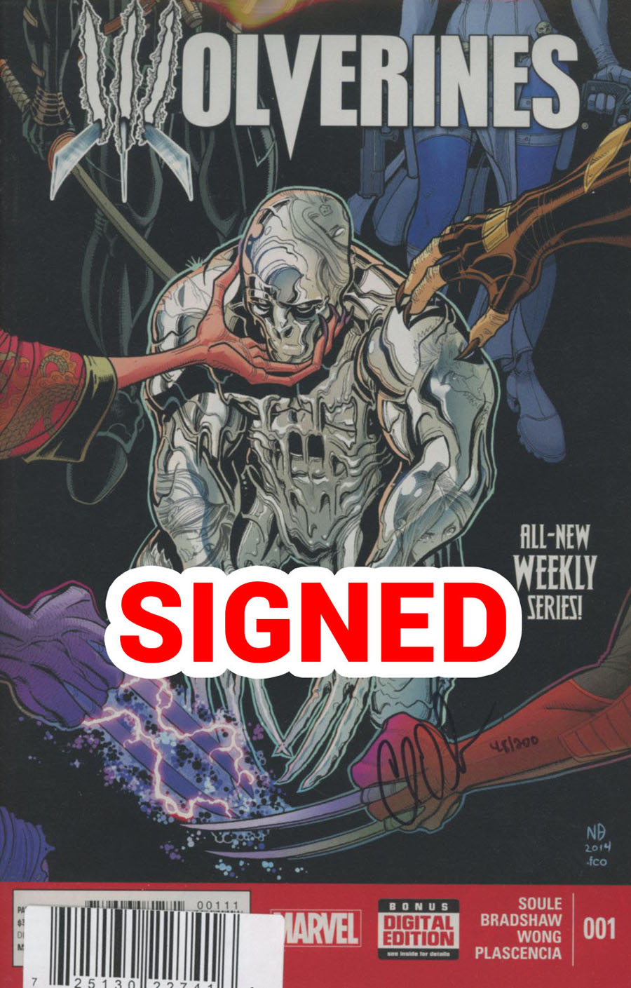 Wolverines #1 Cover N DF Signed By Charles Soule Bonus Pack