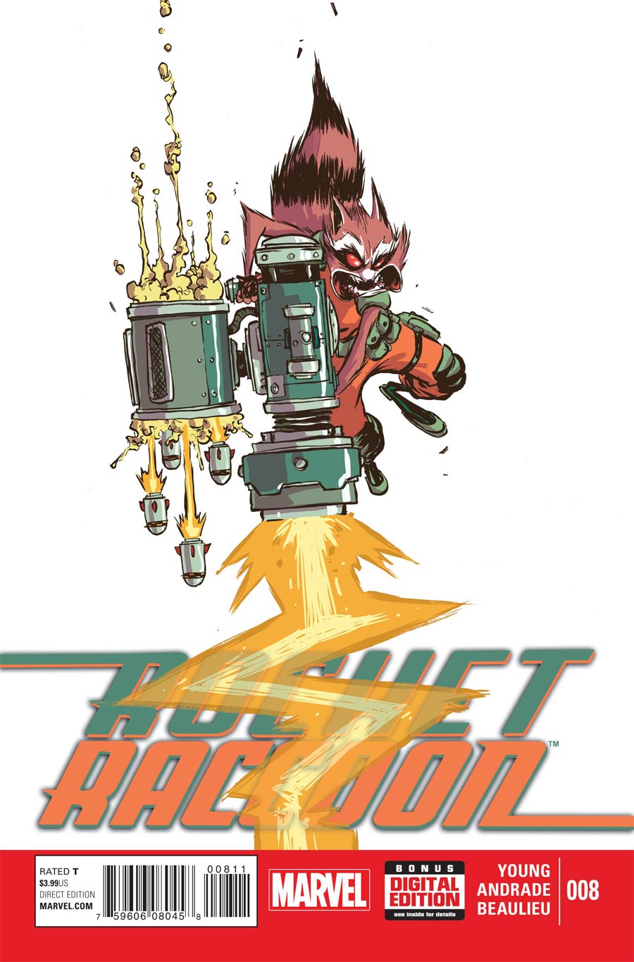 Rocket Raccoon Vol 2 #8 Cover A Regular Skottie Young Cover