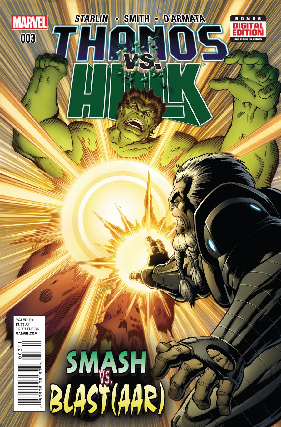 Thanos vs Hulk #3 Cover A Regular Jim Starlin Cover
