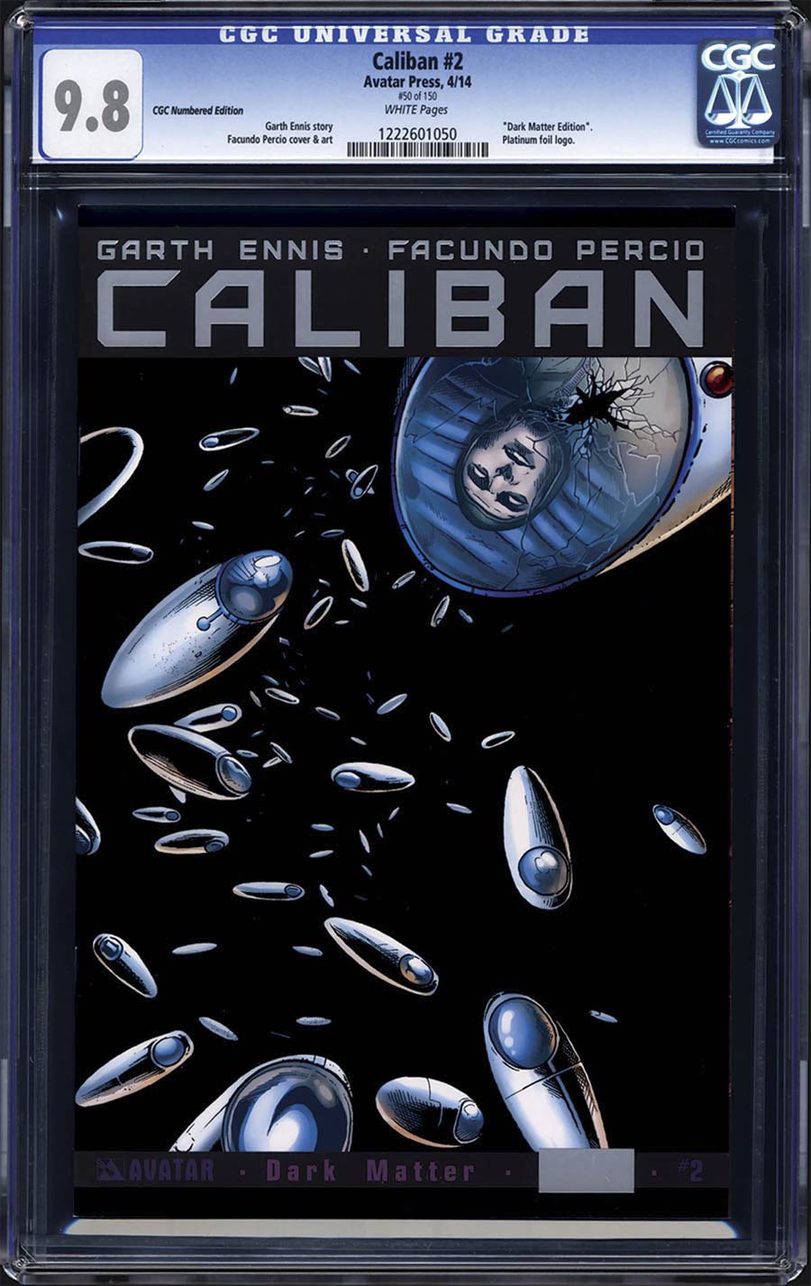 Caliban #2 Cover F Platinum CGC Numbered Edition