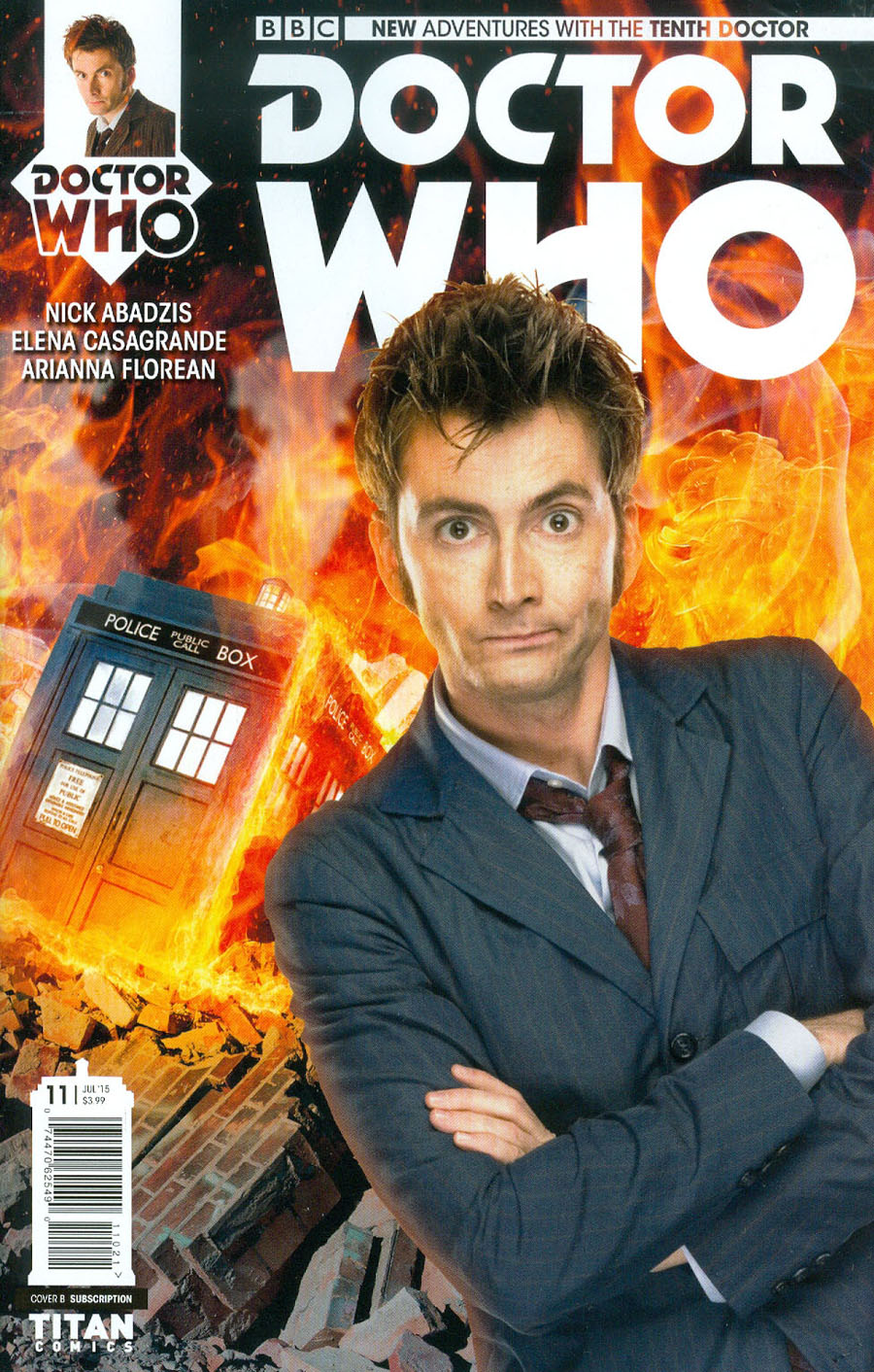 Doctor Who 10th Doctor #11 Cover B Variant Photo Subscription Cover