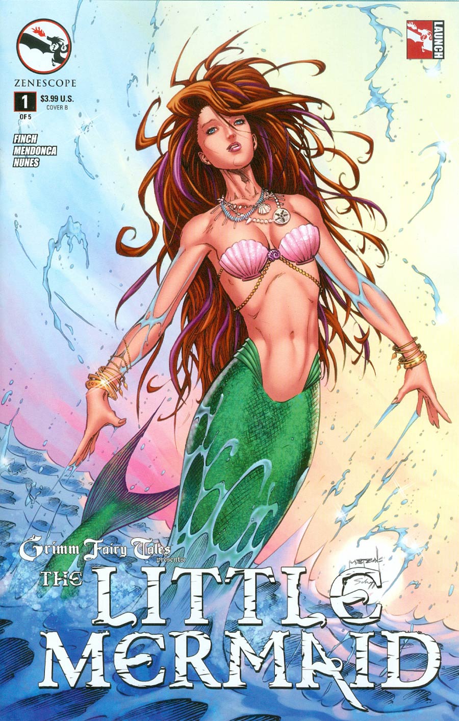 Grimm Fairy Tales Presents Little Mermaid #1 Cover B Variant Jason Metcalf Cover