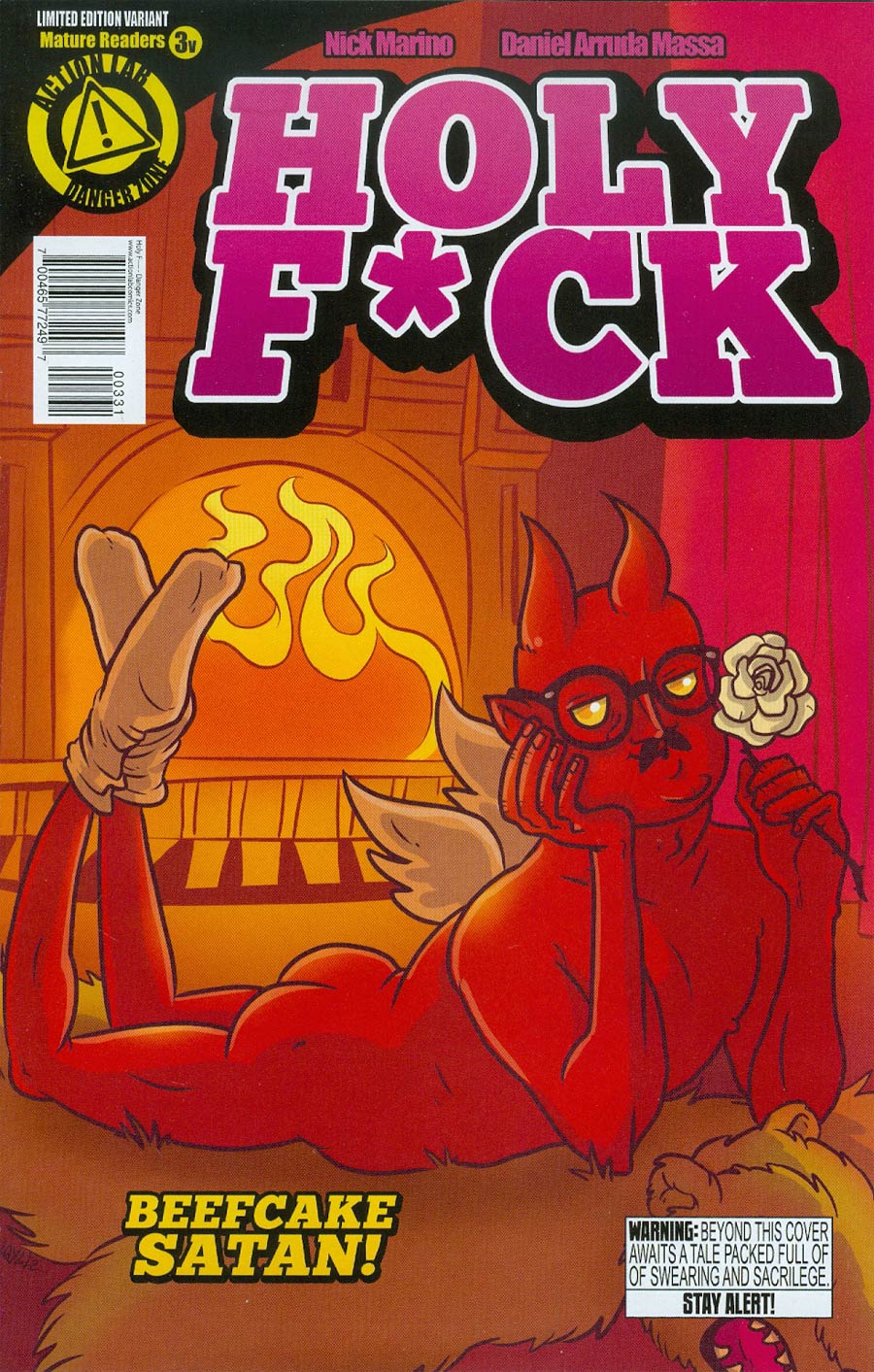 Holy F*ck #3 Cover C Variant Satan Cover