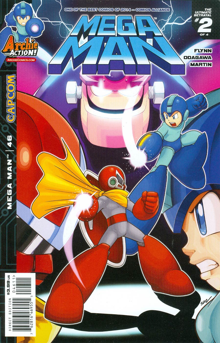 Mega Man Vol 2 #46 Cover A Regular Patrick Spaz Spaziante Cover