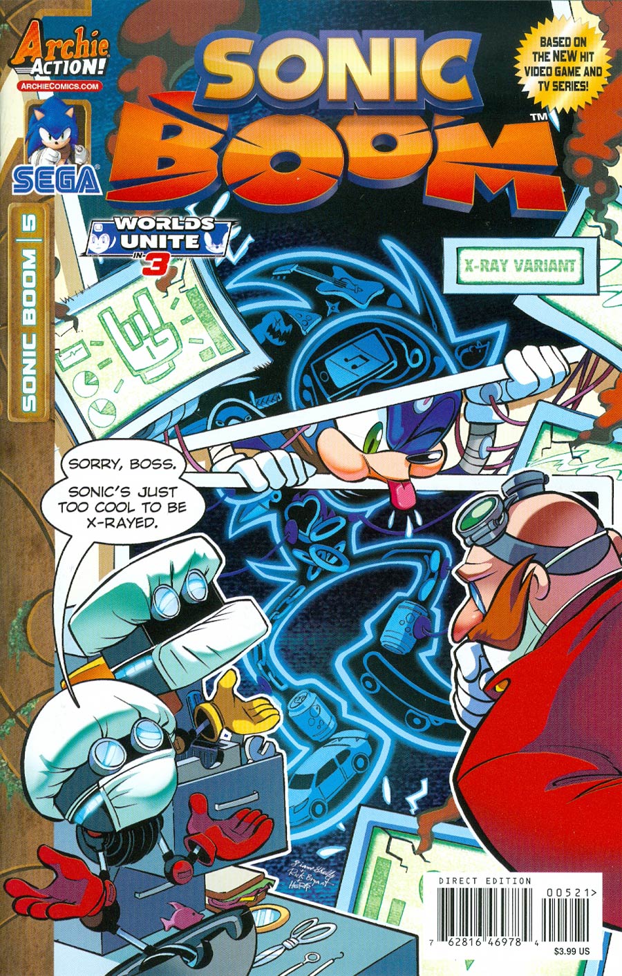 Sonic Boom #5 Cover B Variant X-Ray Cover