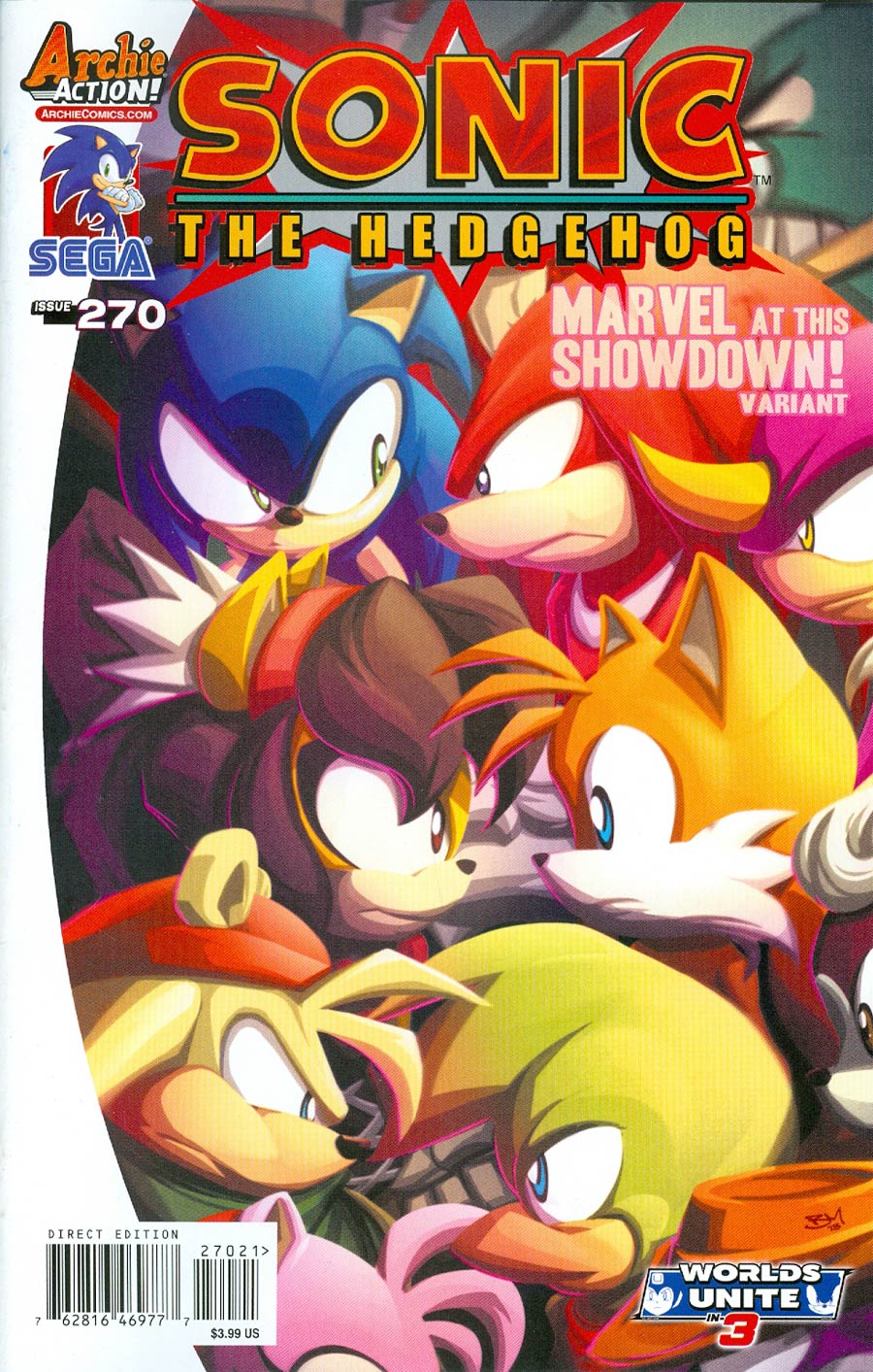 Sonic The Hedgehog Vol 2 #270 Cover B Variant Marvel At This Showdown Cover
