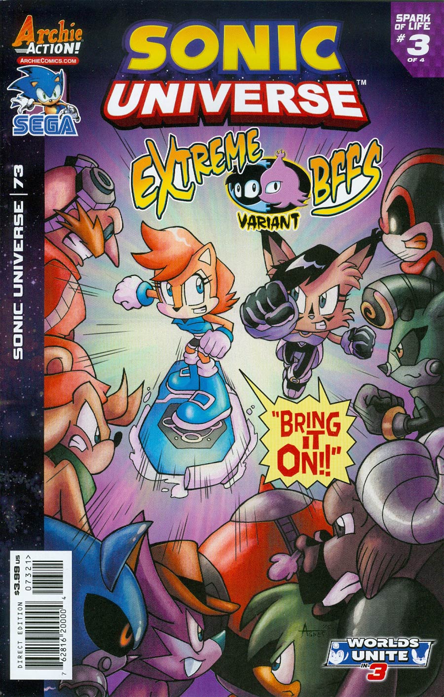 Sonic Universe #73 Cover B Variant Extreme BFFs Cover