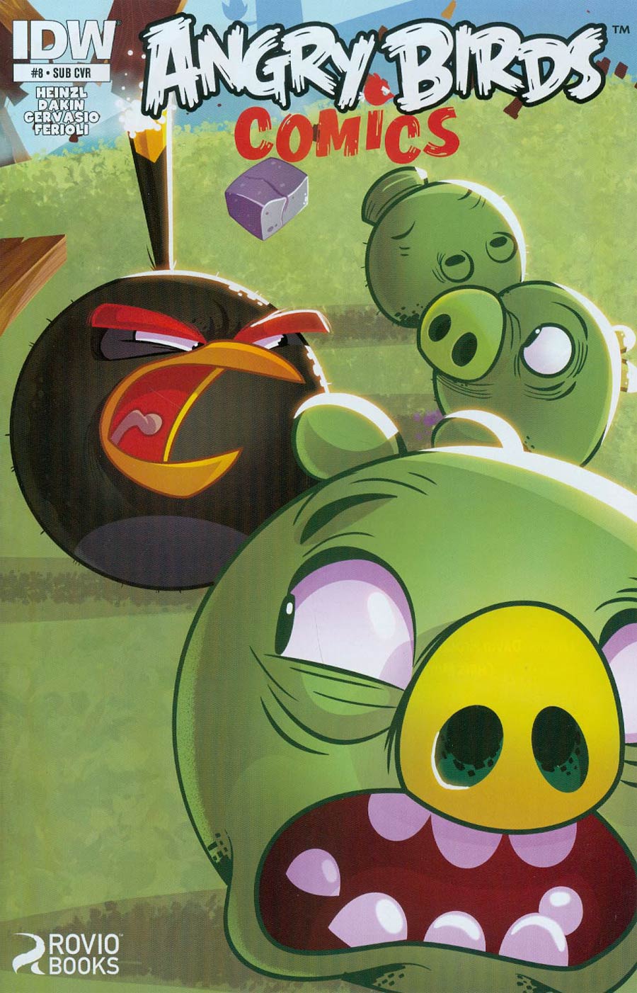 Angry Birds Comics #8 Cover B Variant Jarrod Gecek Subscription Cover