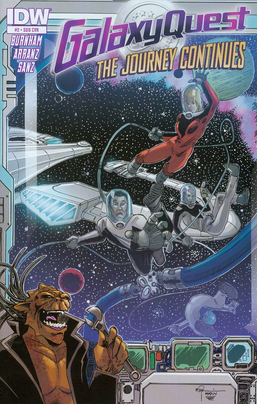 Galaxy Quest Journey Continues #2 Cover B Variant Mal Gardiner Subscription Cover