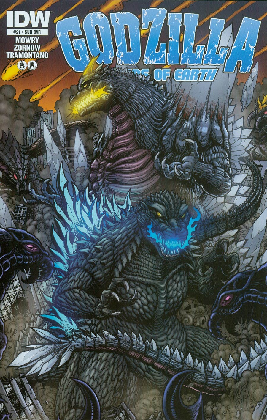 Godzilla Rulers Of The Earth #21 Cover B Variant Matt Frank Subscription Cover