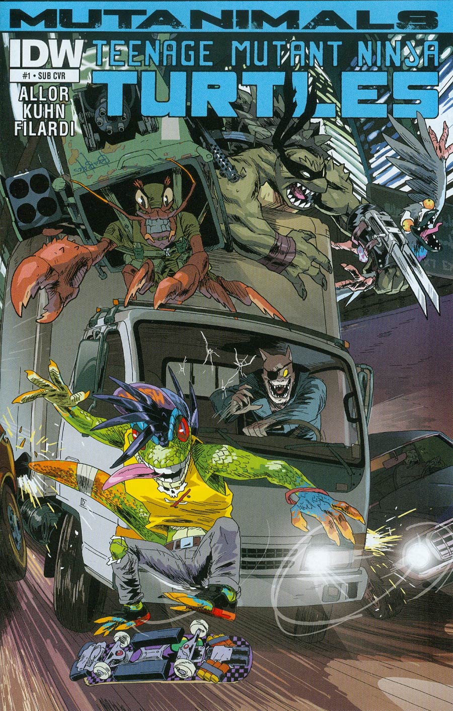 Teenage Mutant Ninja Turtles Mutanimals #1 Cover B Variant Ben Bates Subscription Cover