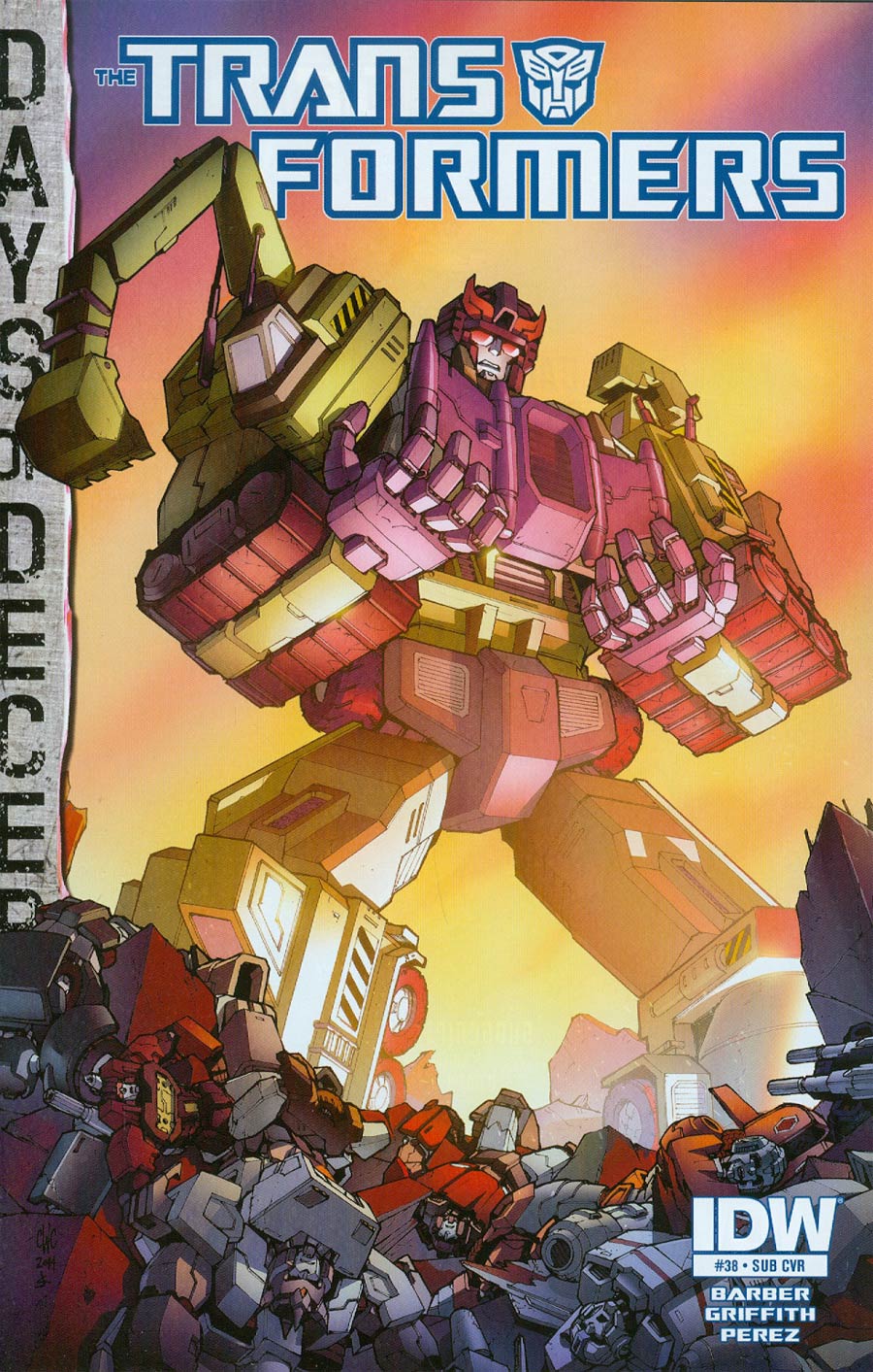 Transformers Vol 3 #38 Cover B Variant Casey W Coller Subscription Cover (Days Of Deception Tie-In)